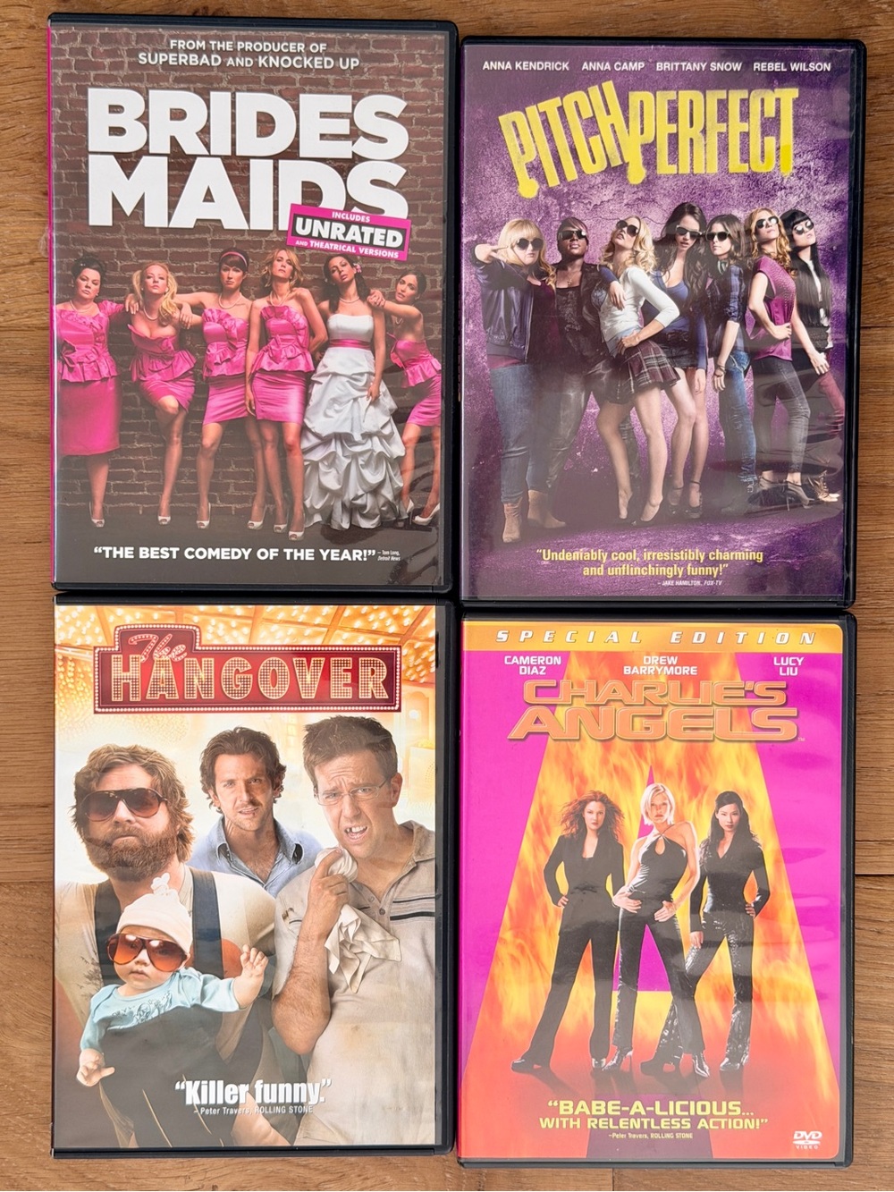 Comedy Movie DVD Lot Chick Flick Y2K Bridesmaids Pitch Perfect Hangover Charlies